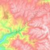 Pampas topographic map, elevation, terrain
