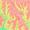 Millerovsky District topographic map, elevation, terrain