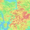 Botkyrka kommun topographic map, elevation, terrain
