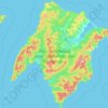 Bolshoy Shantar Island topographic map, elevation, terrain