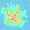 Pohnpei topographic map, elevation, terrain
