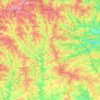 Clayton County topographic map, elevation, terrain
