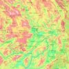 Xishuangbanna Dai Autonomous Prefecture topographic map, elevation, terrain