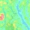 Bridgton topographic map, elevation, terrain
