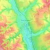 Trostianets topographic map, elevation, terrain