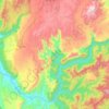 Yeywa Reservoir topographic map, elevation, terrain