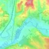Bazac topographic map, elevation, terrain