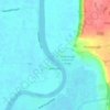 Amcotts topographic map, elevation, terrain