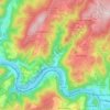 Dausenau topographic map, elevation, terrain