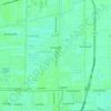 Lat Sawai Town Municipality topographic map, elevation, terrain