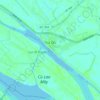 Tra On topographic map, elevation, terrain