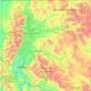 Jackson Hole topographic map, elevation, terrain