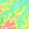Tepehuacán de Guerrero topographic map, elevation, terrain