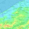 West-Vlaanderen topographic map, elevation, terrain