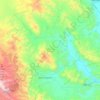 San Nicolás Tolentino topographic map, elevation, terrain