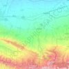 Zaamin District topographic map, elevation, terrain