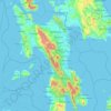 Leyte topographic map, elevation, terrain
