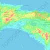 Distrito de Chepo topographic map, elevation, terrain