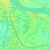 Khan Chbar Ampov topographic map, elevation, terrain