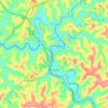 Hazard topographic map, elevation, terrain