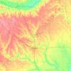 Coffee County topographic map, elevation, terrain