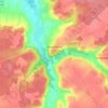 Monthoiron topographic map, elevation, terrain