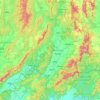 Phrae Province topographic map, elevation, terrain