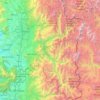 Provincia de Cordillera topographic map, elevation, terrain