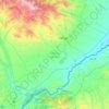 Jabrayil District topographic map, elevation, terrain