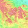 Ivano-Frankove Settlement Hromada topographic map, elevation, terrain