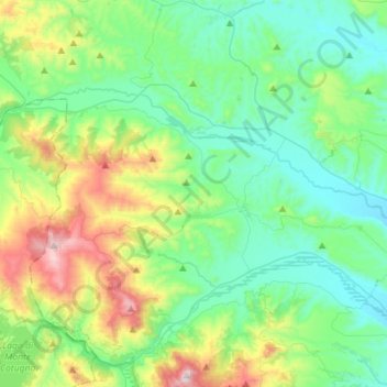 Tursi topographic map, elevation, terrain