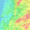 Coimbra topographic map, elevation, terrain