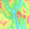 Brattleboro topographic map, elevation, terrain