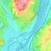 Grigny topographic map, elevation, terrain