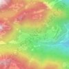 Le Flon topographic map, elevation, terrain