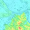 Belgrade topographic map, elevation, terrain