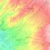 Kuyichirchik district topographic map, elevation, terrain