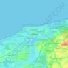 Kołobrzeg topographic map, elevation, terrain