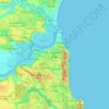 Natal topographic map, elevation, terrain