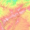 Piraí do Sul topographic map, elevation, terrain