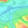 Kaiseraugst topographic map, elevation, terrain