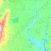 Santa Fe topographic map, elevation, terrain