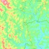 Kibeho topographic map, elevation, terrain
