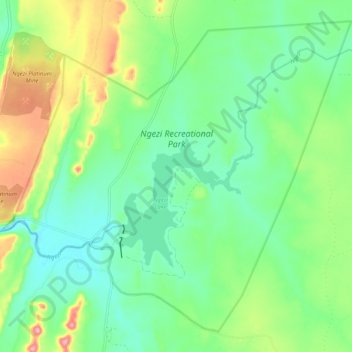 Ngezi Recreational Park topographic map, elevation, terrain