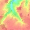 Hocquincourt topographic map, elevation, terrain