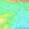 West Bengal topographic map, elevation, terrain