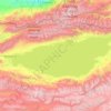 Issyk Kul topographic map, elevation, terrain
