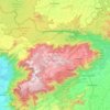 Nilgiris topographic map, elevation, terrain