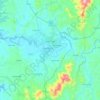 Kon Tum topographic map, elevation, terrain