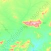 Águas Belas topographic map, elevation, terrain